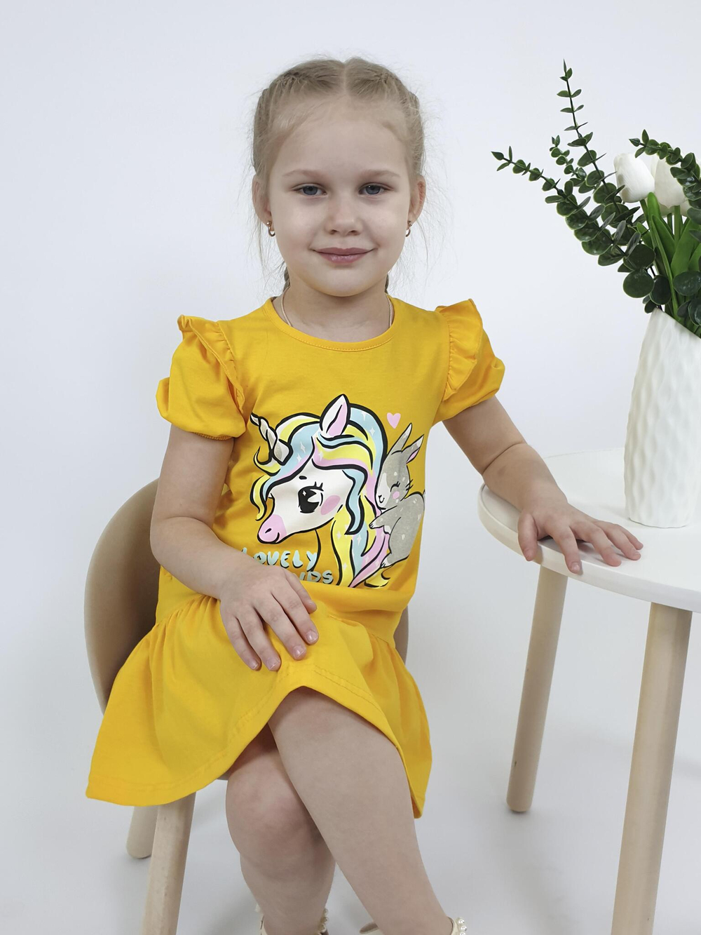 11-236-4 Платье для девочки Luneva