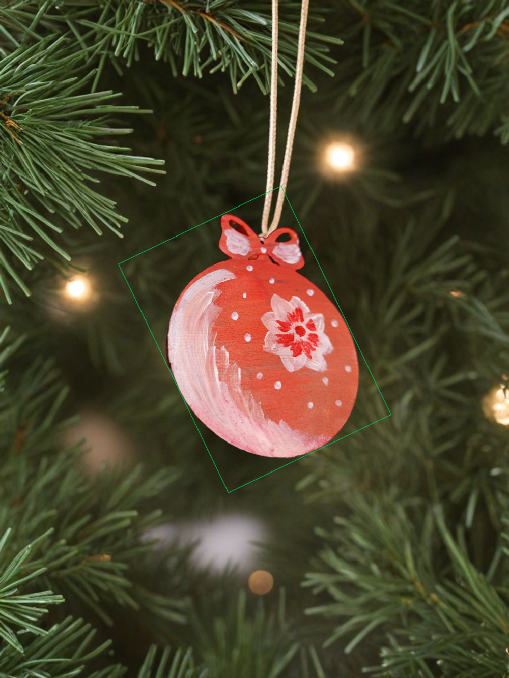 Елочная игрушка Ручная роспись