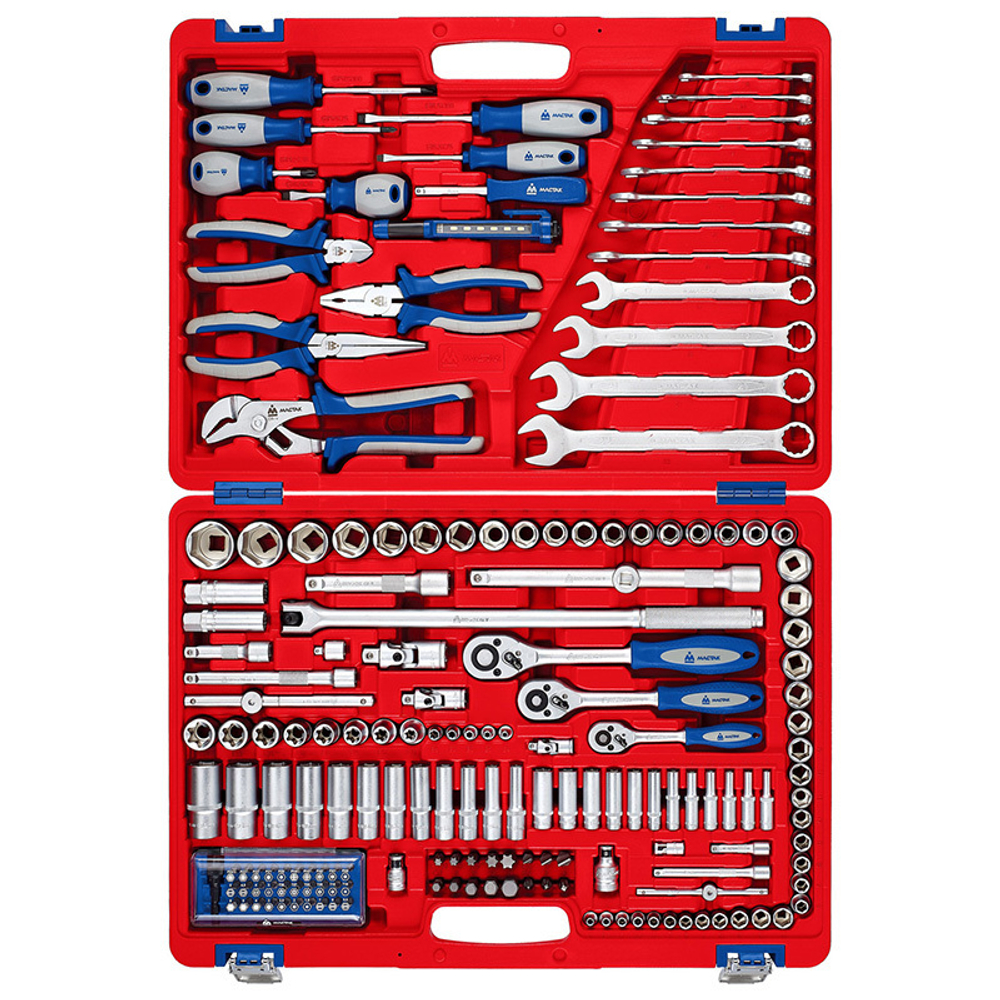 Набор инструментов универсальный, 174 предмета МАСТАК 01-174C