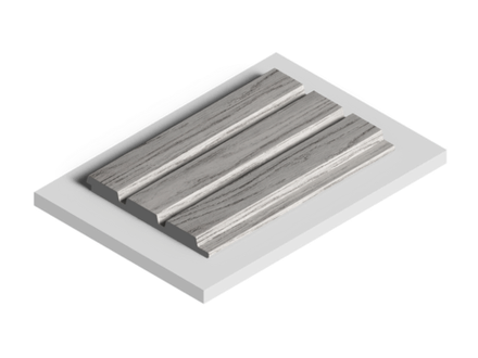 Стеновая панель HiWood декорированная, 270x12 см