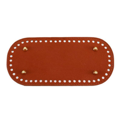 Донышко для сумки и корзинки (овал 10 *22 см, цвет коричневый) / основание для вязаных крючком сумок