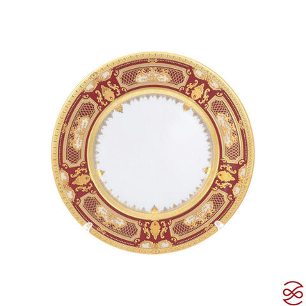 Набор тарелок Falkenporzellan Donna bordeaux gold 22,5 см(6 шт)