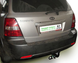 Фаркоп(прицепное) Лидер-Плюс для KIA SORENTO 2 (JC) 2006 - 2009(паспорт и сертификат в комплекте)(без электрики)K107-A