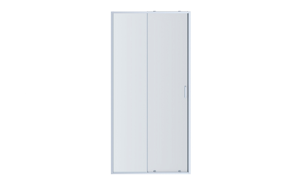 AQ NAA 6121-100 (новый артикул AQ ARI RA 10020CH) Душевая дверь двухэлементная, раздвижная1000x2000 профиль хром, стекло прозрачное