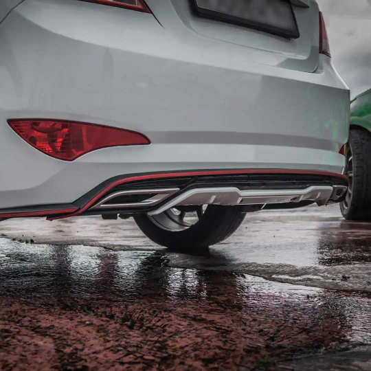 Юбка заднего бампера Zeus (2014-2016)