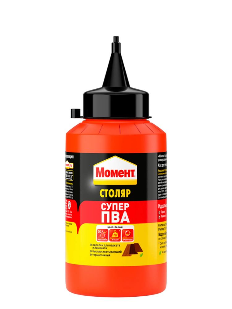 Клей Момент-Супер ПВА Д2 250г красная упаковка / 1568047 Клей Момент-Супер ПВА Д2 250г красная упаковка / 1568047