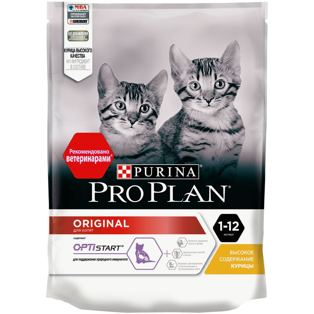 Сухой корм для котят Pro Plan Original с курицей 200 г