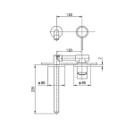 Смеситель для раковины Caprigo Don 53-027-BRG золото матовое