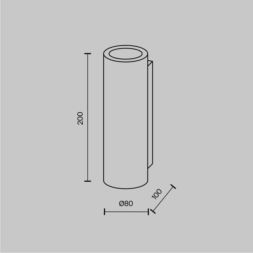Настенный светильник (бра) Maytoni C191-WL-02-W