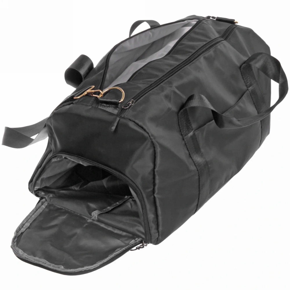 Сумка спортивная «Sport Today»,водонепроницаемый отдел + 2 кармана+отдел под обувь, цвет черный, 42*24*18 см