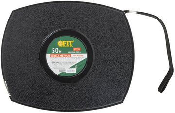 Рулетка, черный закрытый пластиковый корпус, стальная лента 50 м