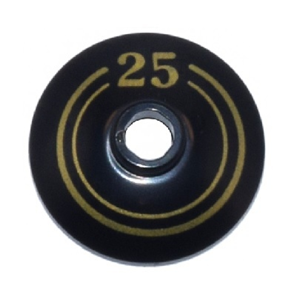 Перевернутая антенна с золотыми концентрическими кругами и рисунком «25» 4740pb024