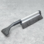 Щетка автомобильная для снега со скребком "Телескоп", 42-62см, алюминий