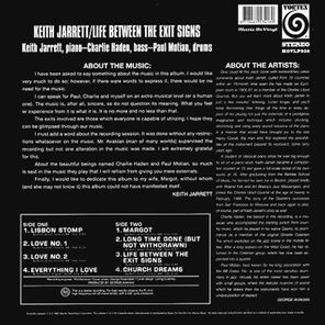 Keith Jarrett / Life Between The Exit Signs (LP)