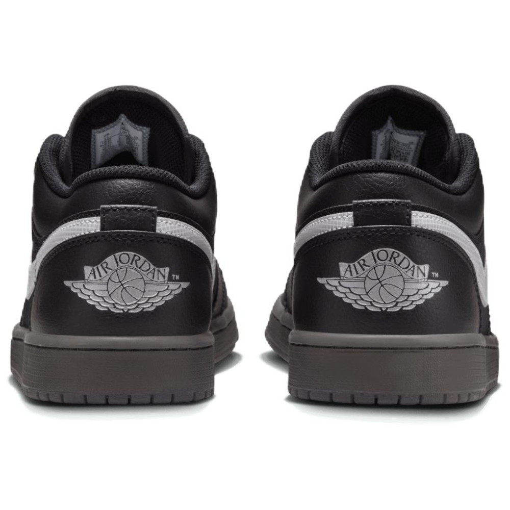 Jordan 1 Low Black White Dark Smoke Grey