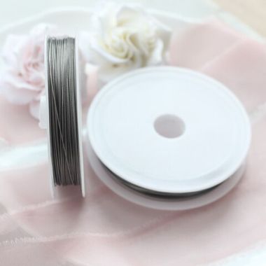 Ювелирный тросик 0.38 мм СЕРЕБРО, 22 м, Китай, ТР027