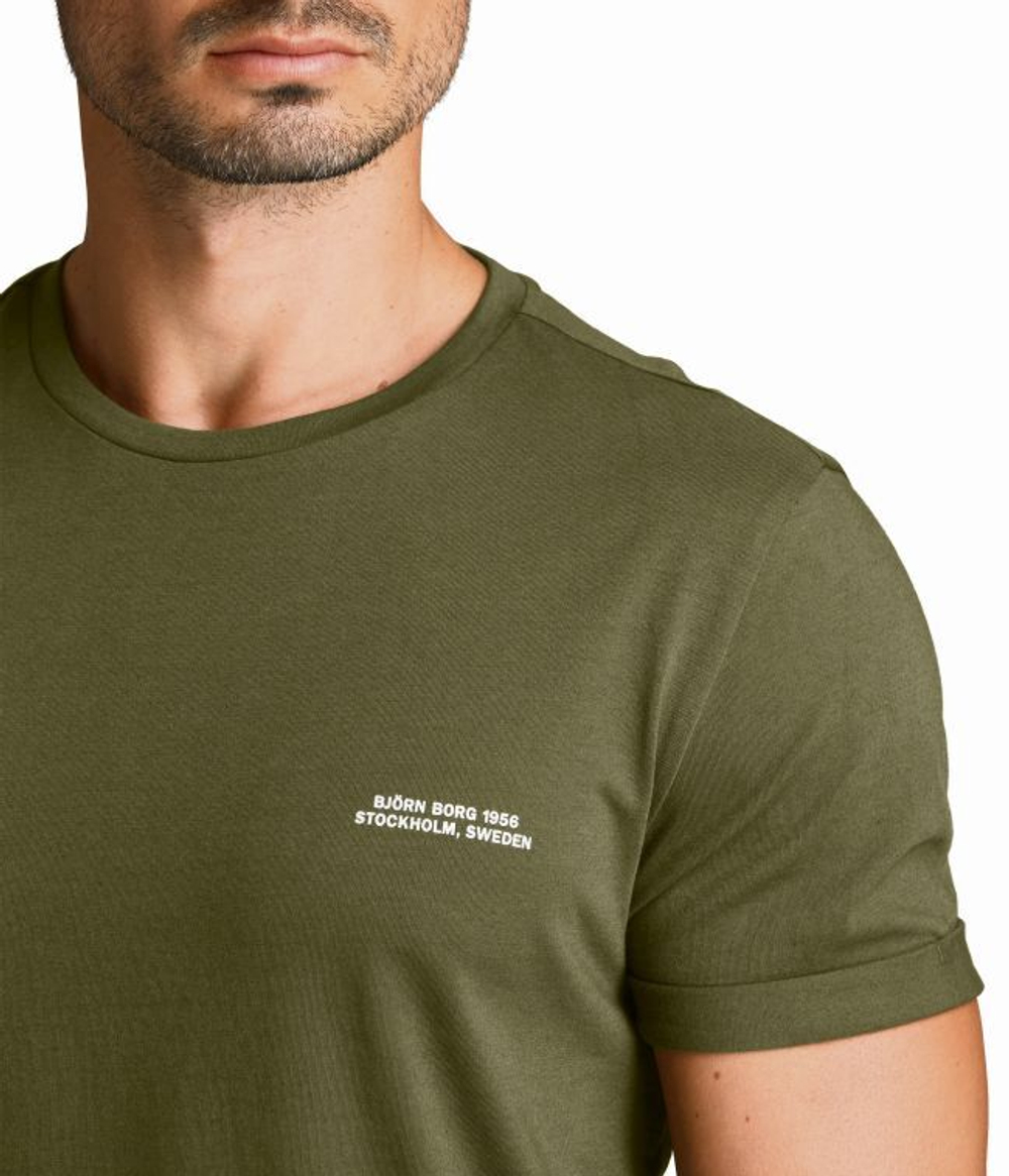 Футболка мужская теннисная Björn Borg Training Tee STHLM M - ivy green