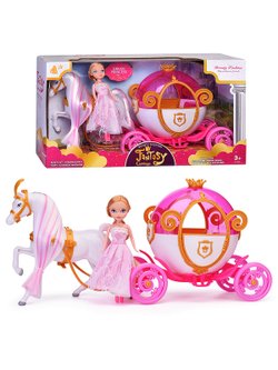 Игровой набор Карета с лошадкой и принцессой (122A)