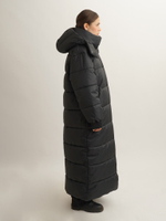 Пуховик Unisex длина 140 см., черный