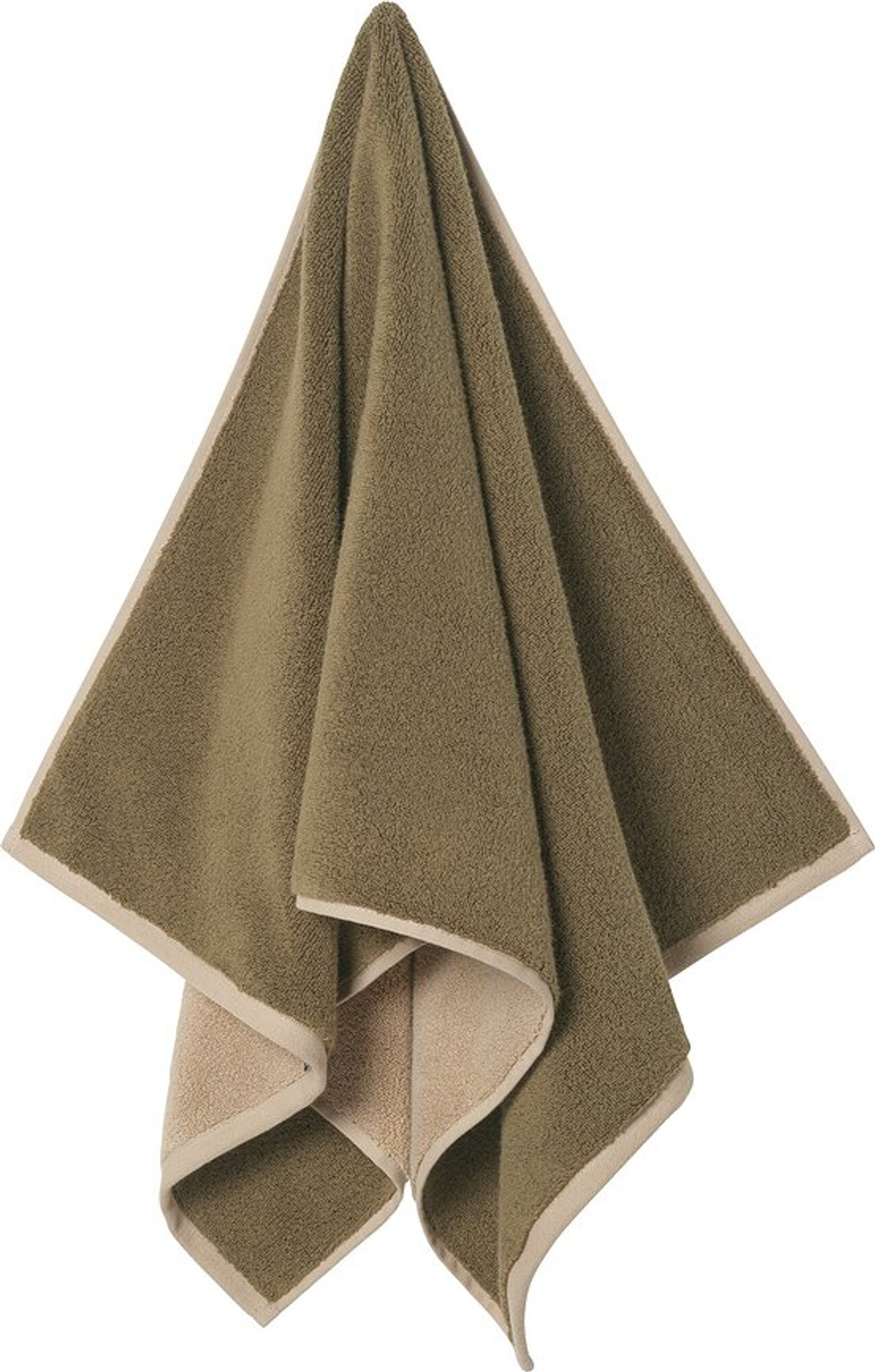 Полотенце банное ferm living ekko, хлопок, 50 , зелёное · арт. fabr 1104272798