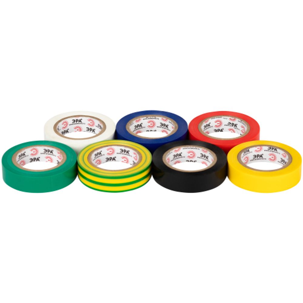 Набор изолент ЭРА SET7-1510 ПВХ 7 шт цветная 15мм х 10м | Изолента