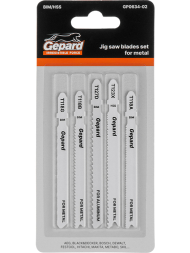 Набор пилок лобз. по металлу 5шт. GEPARD (GP0634-02)