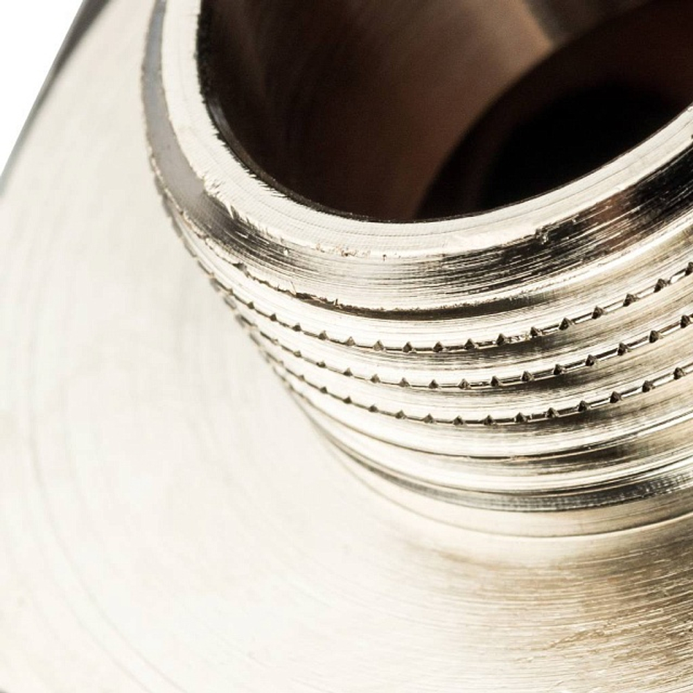 Ниппель редукционный STOUT SFT 0004 - 1"1/2 x 3/4" (для стальных труб, латунь никелированная)