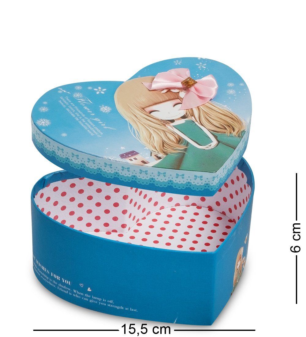 WG-69/1-B Коробка подарочная «Сердце» цв.голубой