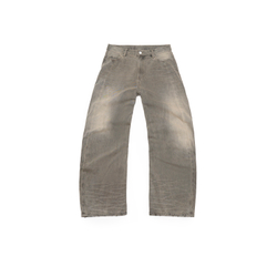 Джинсы Nothomme Monterest Limited Edition Vintage Washed Distressed Curved Blade Jeans "Washed Khaki Grey"