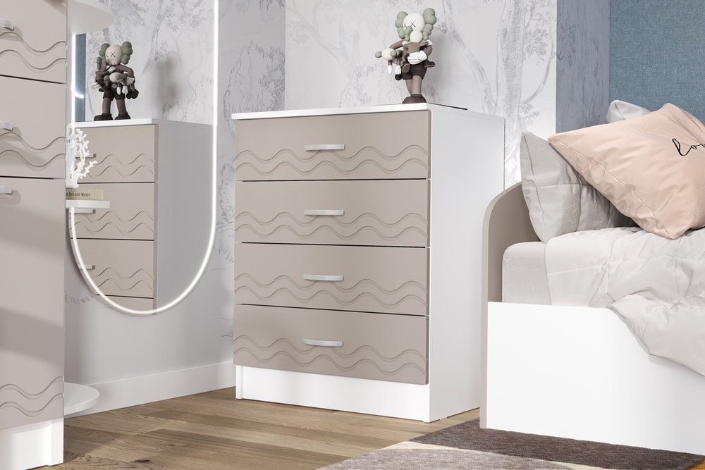 Комод Юниор-2, Шарли Мокко, Белый