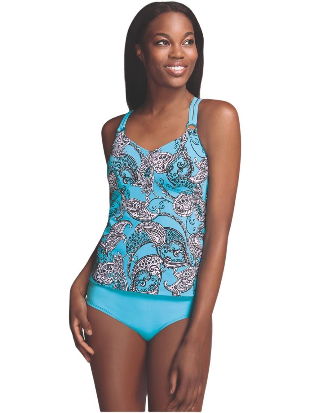 Купальник Танкини ортопедический после мастэктомии Tahiti Set Amoena, 46В/C (EU)