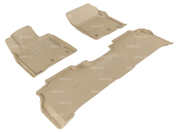 Коврики Sotra 3D VIP для Lexus LX570 2012- бежевые. Артикул ST 73-00114