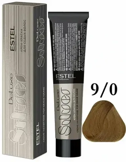 ESTEL De Luxe Silver Краска для волос, 9/0 блондин, 60мл