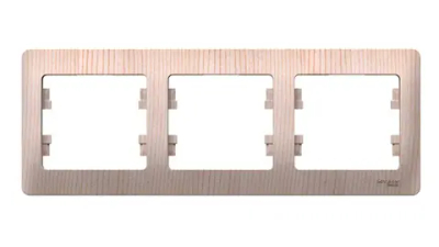 GLOSSA 3-постовая РАМКА, горизонтальная, СОСНА