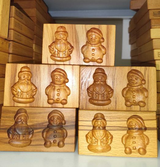 Форма для печенья и пряников Дед мороз и снеговик