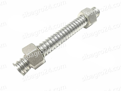 Подводка 1/2, г/г, 125 мм гофрированная сильфонная (нерж.)