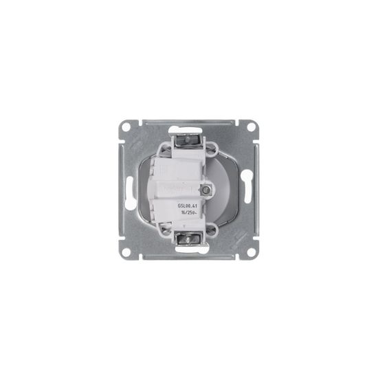 Розетка 1-м СП Glossa 16А IP20 без заземл. механизм бел. SE GSL000141