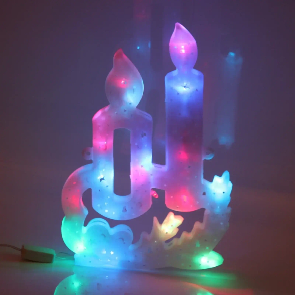 Фигура светодиодная 30 см,»Свечи» мультицвет