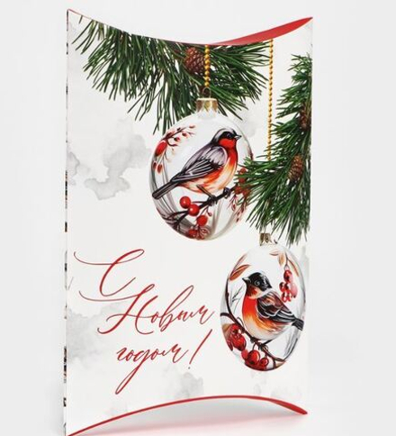 Коробка сборная фигурная «Снегири», 26 × 19 × 4 см 10354017