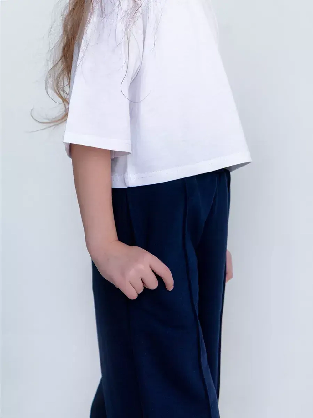 Брюки детские широкие палаццо в школу