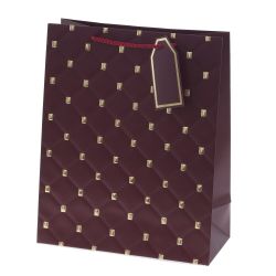 GAEM Пакет подарочный M (бумага 210г/м2, блок 12шт), L26 W12 H32 см, 8в.