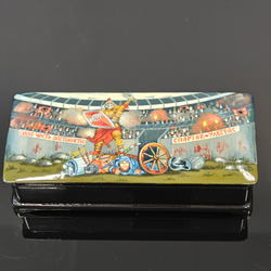 Шкатулка Палех подарок футбольному болельщику