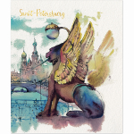 НОВИНКА! ТЕТРАДЬ ОБЩАЯ 96 ЛИСТОВ НА СКРЕПКЕ "Питер"