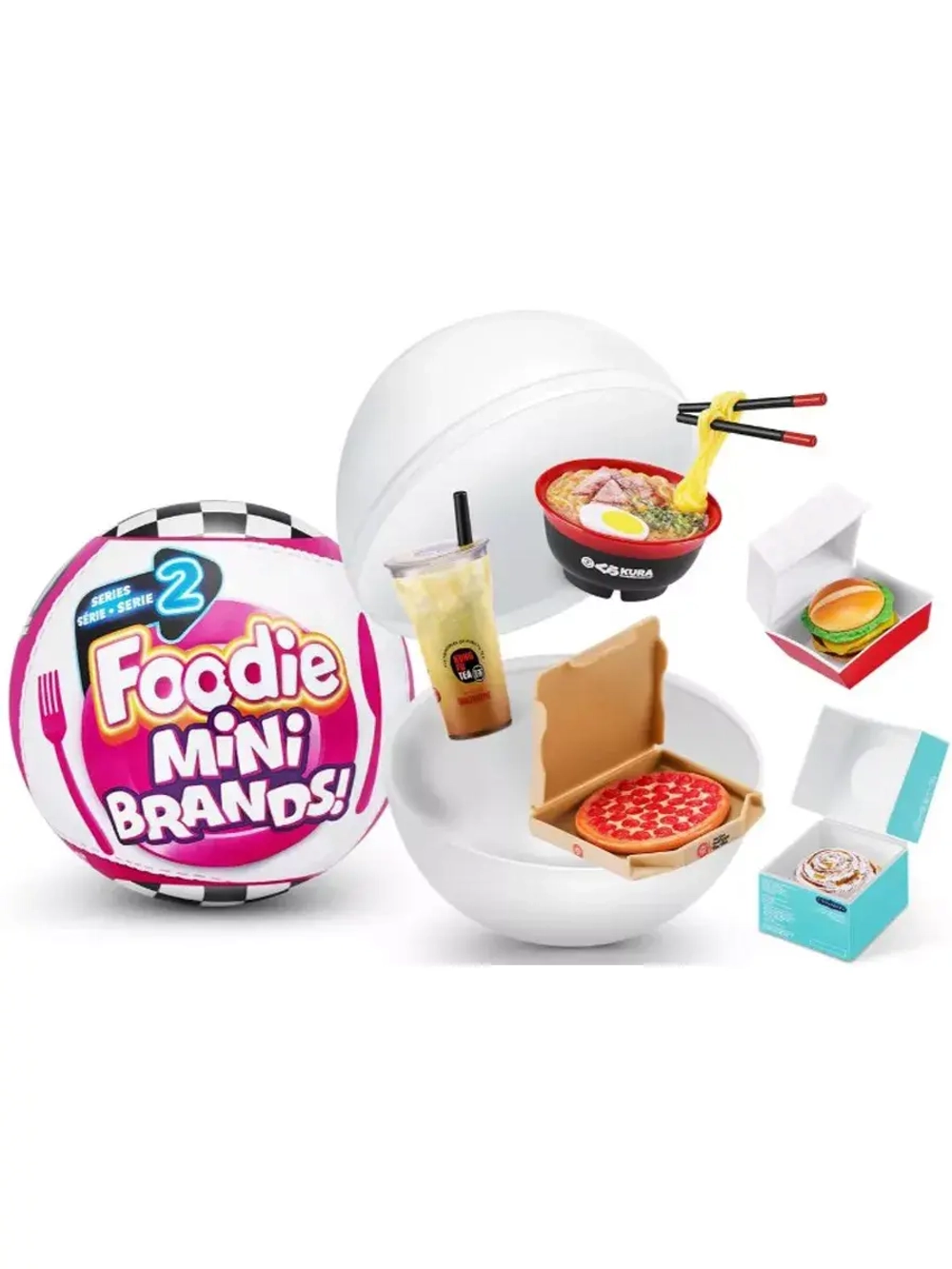 Шар 5 сюрпризов Зуру Mini Foodie Surprise 2 серия Zuru
