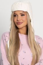 Ушанка стёганая (айвори) УС2 LT Collection