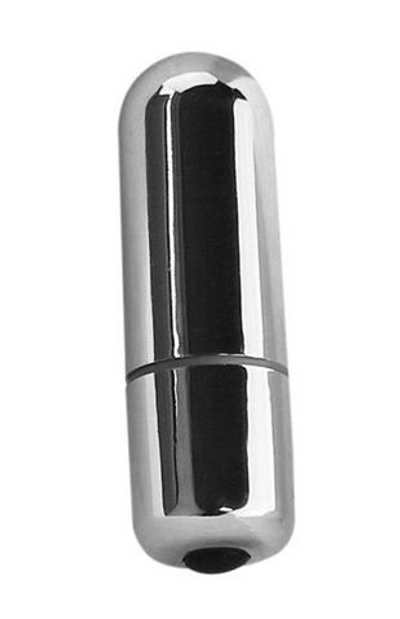 Серебристая вибропуля 7 Models Bullet - 5,7 см. (Цвет: серебристый)