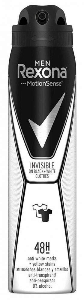Rexona дезодорант-спрей men Invizible Black + White 150 мл