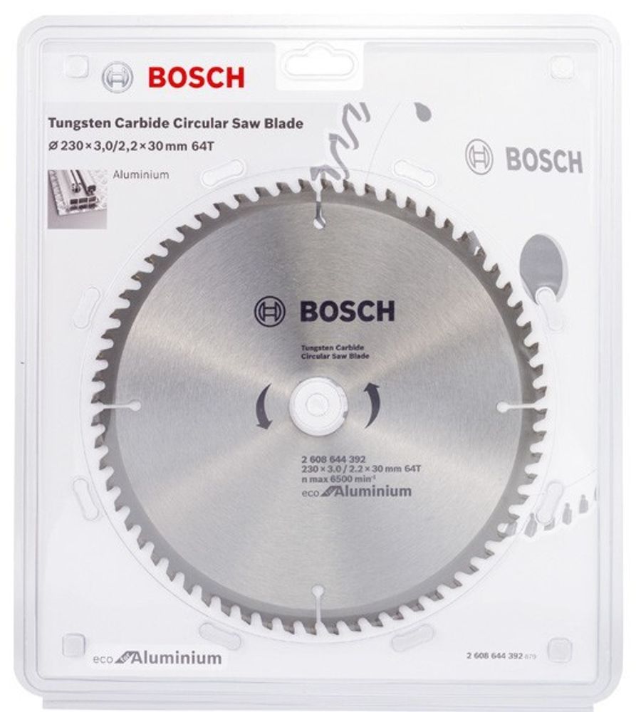 Пильный диск BOSCH ECO ALU/Multi 230x30-64T