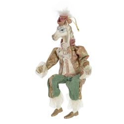 GAEM Игрушка набивная подвес "Лошадь", L18 W9 H37/22 см