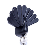 Ключница peacock, черная